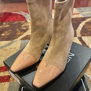 Ninety Union Bronx Tan Heeled Boots